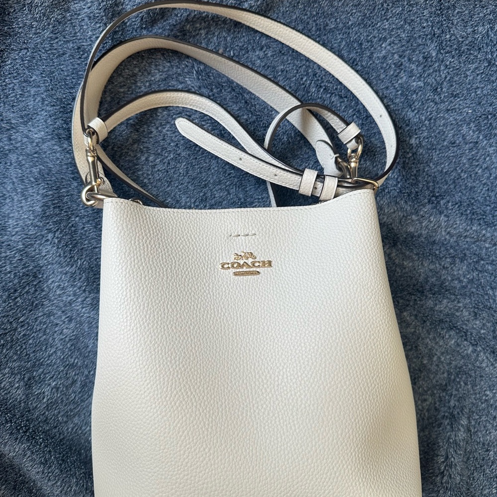 Coach Ivory Leather Bucket Bag